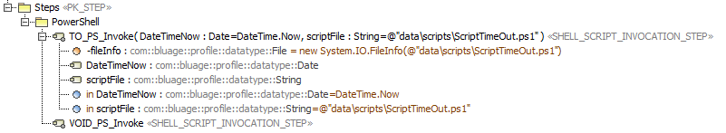 "SHELL_SCRIPT_INVOCATION_STEP" Steps